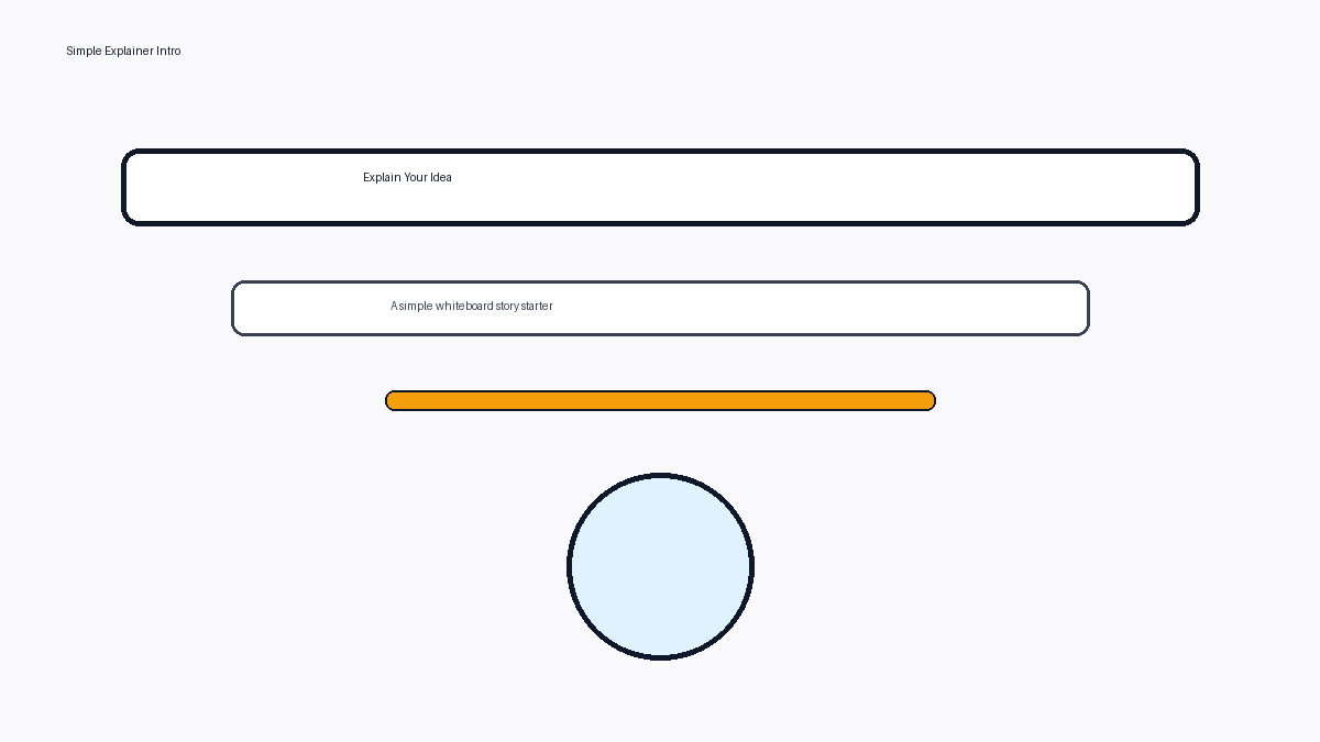 Animator YouTube explainer template with a hook, diagrams and timed narration.