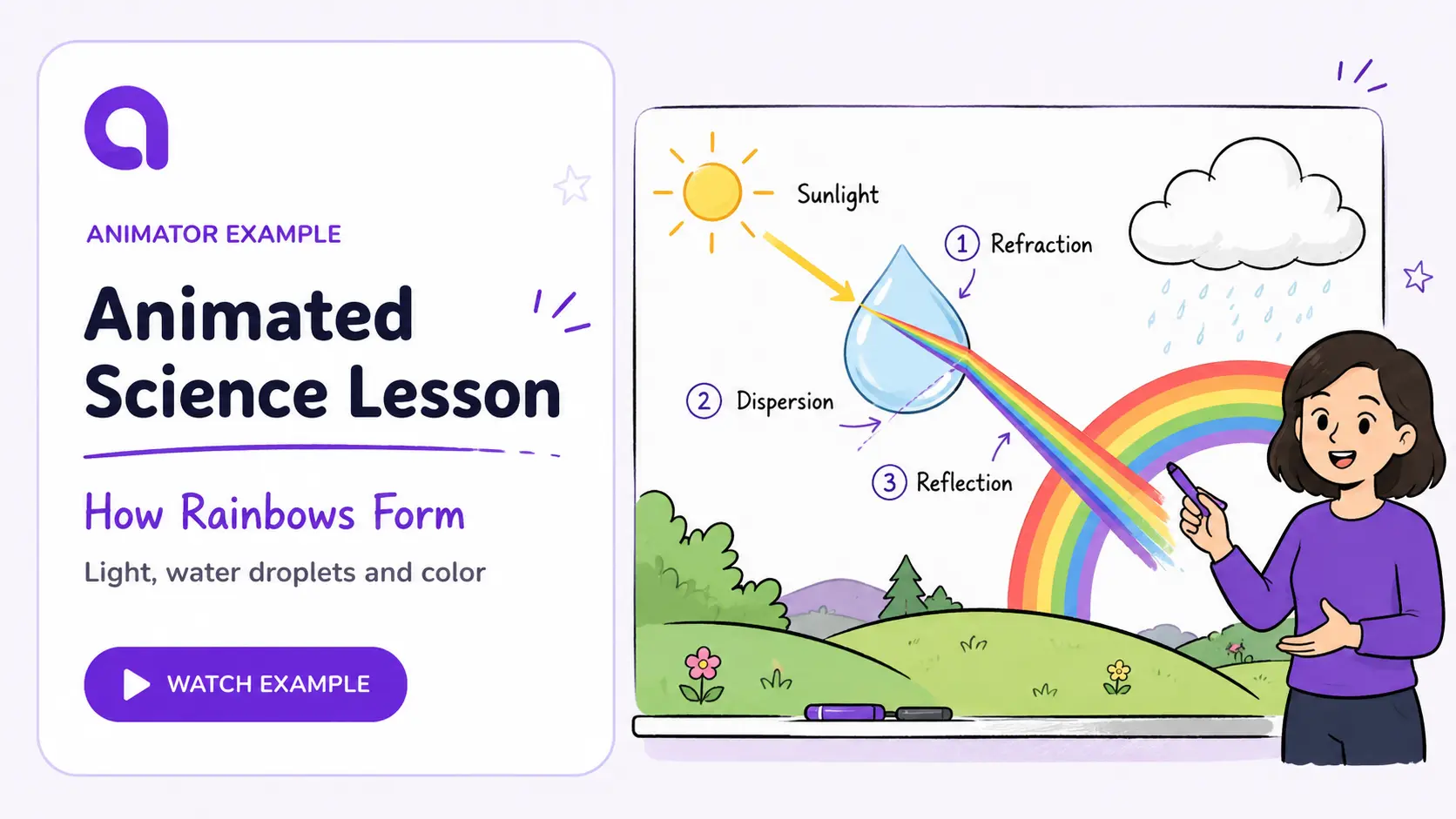 Science Lesson created in Animator